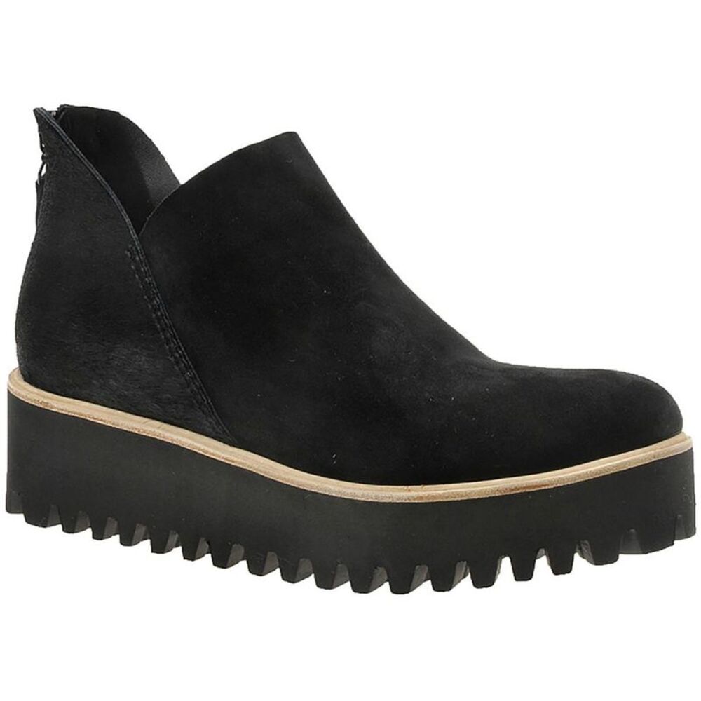 All Black Brand
Women’s Fur Shootie Tread 
Black Suede and Fur Ankle Boots NWT